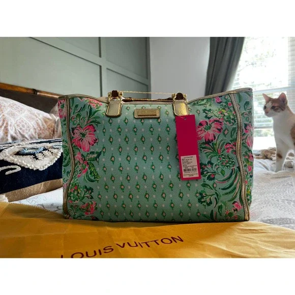 NWT!! Lilly Pulitzer Greydon Canvas Tote